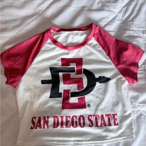 San Diego State women’s crop top Raglan size XS-S